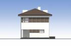 Проект индивидуального двухэтажного жилого дома с балконом